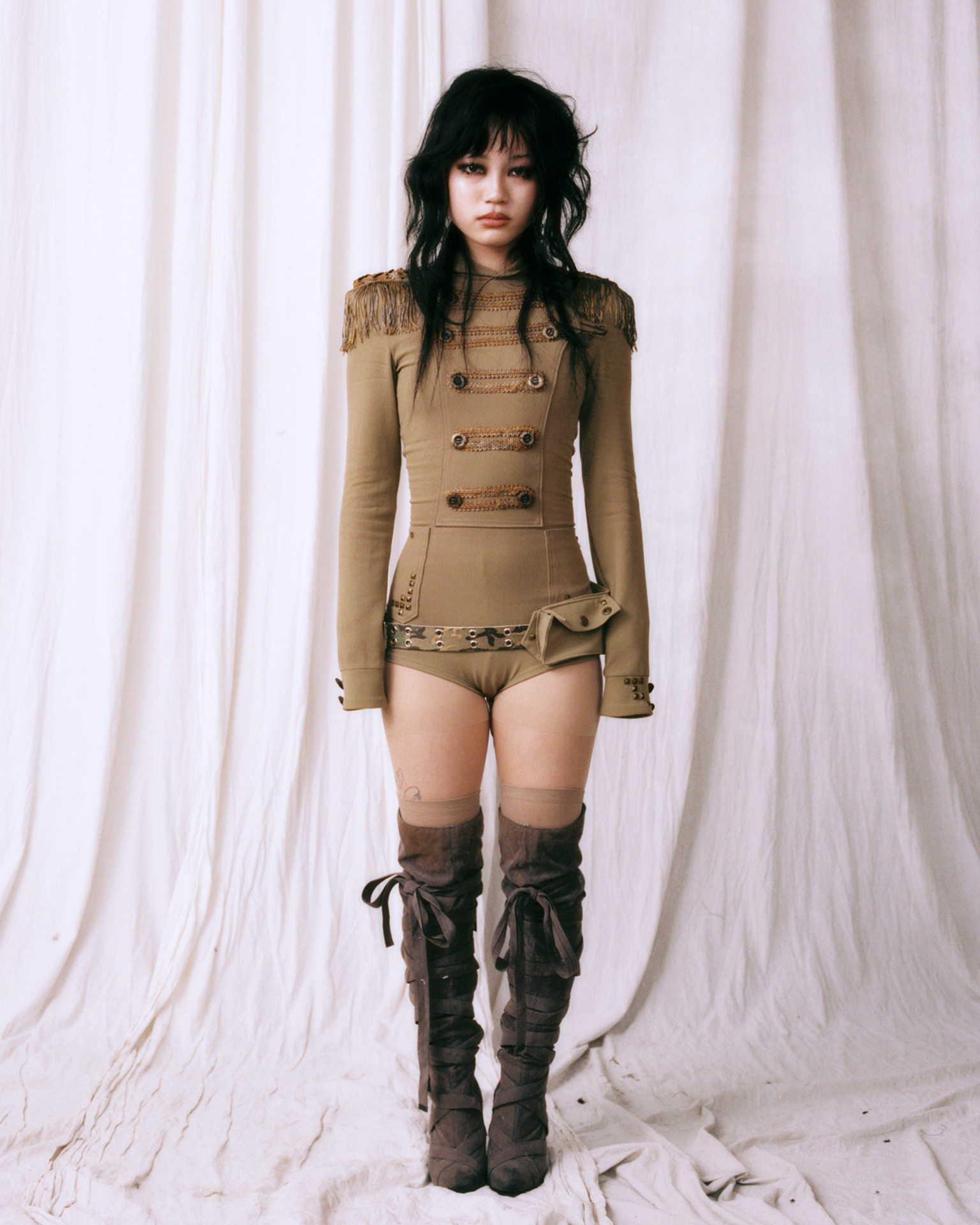 Mio Okagaki — Regiment Bodysuit, front study